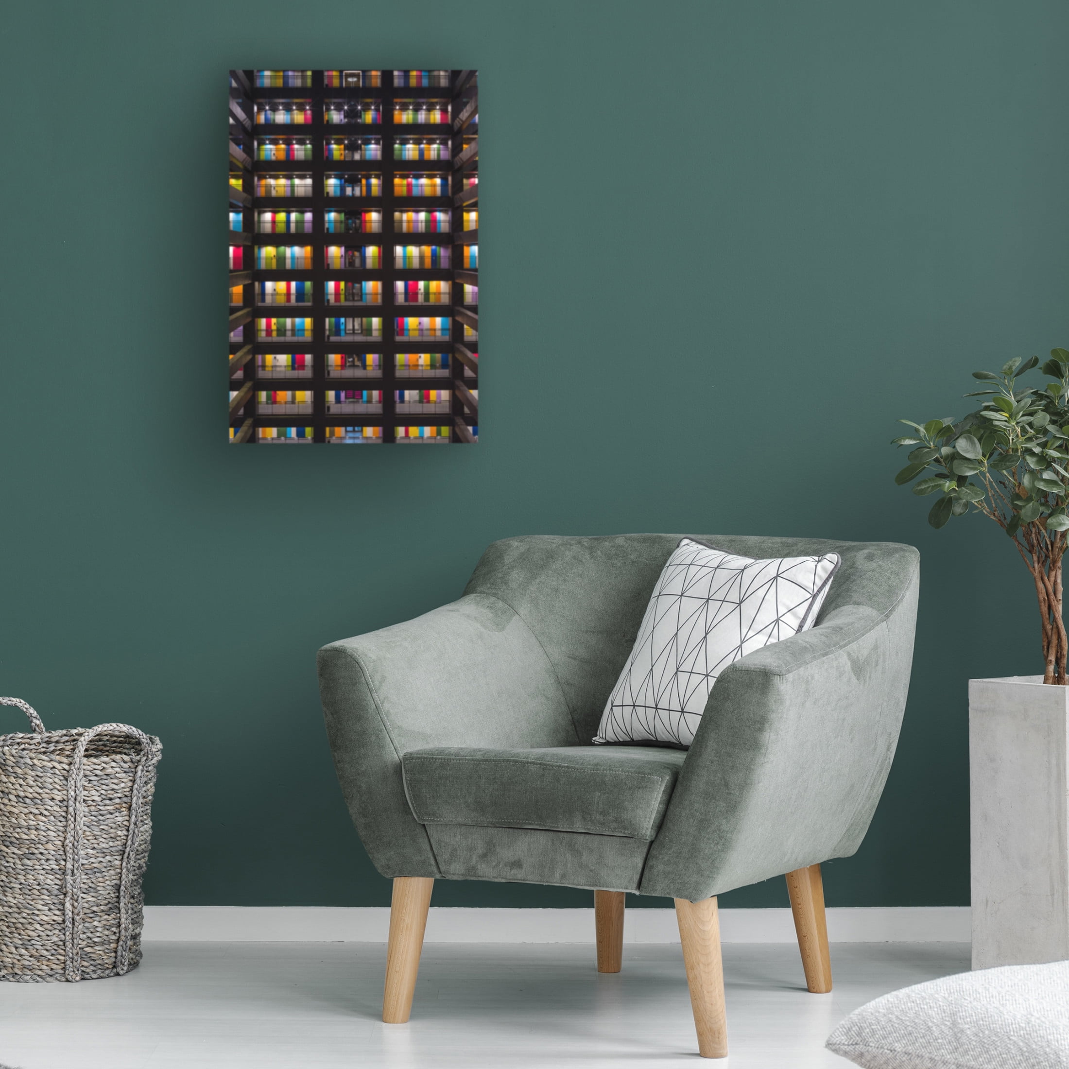 Trademark Fine Art LIANG CHEN Colorful Building Canvas Wall Art