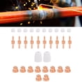 thumbnail image 4 of Fdit Hardware Tools,Electrode Nozzles Cups Kit PT‑31 Red Copper Consumables Welding Machine Accessories,Welding Machine Accessories, 4 of 8