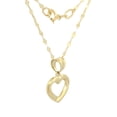 thumbnail image 3 of Cadena Con Dije Corazón Contorno 1.3 cm Oro Sólido 10k, 3 of 5