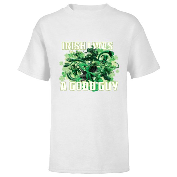 Marvel Spider-Man Villains Funny St. Patrick’s Day - Short Sleeve T-Shirt for Kids - Customized-White