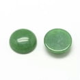 thumbnail image 2 of U8MO 50pcs Half Round Flatback Synthetic & Natural Gemstone Cabochons Pendants 12x5mm-SeaGreen White Jade, 2 of 2
