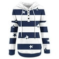 thumbnail image 3 of PATLOLLAV Womens Hooded Print Long-Sleeve Sweatshirt Casual Blouse Pullover Tops, 3 of 6