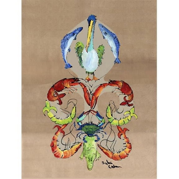 11 x 15 In. Crab Flag, Garden Size