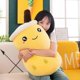 thumbnail image 2 of Peluche gigante de té de burbujas de 22 a 70 cm, almohada de Boba de té con leche, peluche de helado, fruta, jugo, botella de bebida, accesorio de decoración, regalo, 22 cm, blanco mi, 22 cm, blanco, 2 of 5