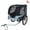 Black+ Gray, variant on imerelez Large Folding Bike Trailer for Dogs – 66LB Capacity All-Terrain Pet Carrier, Durable Steel Frame for Cycling, Jogging, Camping & Outdoor Adventures, Black- Red