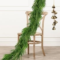 Guvpev 2025 Christmas Norfolk Pine Garland with Bell, 9FT Real Touch Christmas Cedar Garland Artificial Greenery Garlands, for Mantle, Table, Stair Handrail, Indoor, Outdoor Christmas Decorations