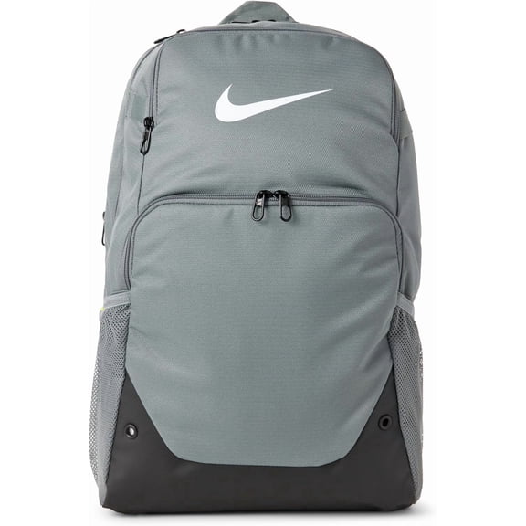 Nike Unisex Adult Gameday Brasilia X Backpack (24L) | Mens and Womens Gray/Black/White Medium