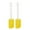 Yellow, variant on 2pcs Kitchen Utensils Flexible Silicone Spatula Heat Resistant Rubber Scraper Cooking Baking Green