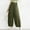 Army Green, variant on Lilgiuy Women's Casual Slim High Elastic Waist Solid Color Sports Cotton And Linen Pants With Slimming Solution