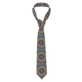 thumbnail image 1 of Balery Round Mandala Corbata Clásica de Seda para Hombre, Corbata Tejida Jacquard, Corbatas Formales para Negocios y Bodas, 1 of 7