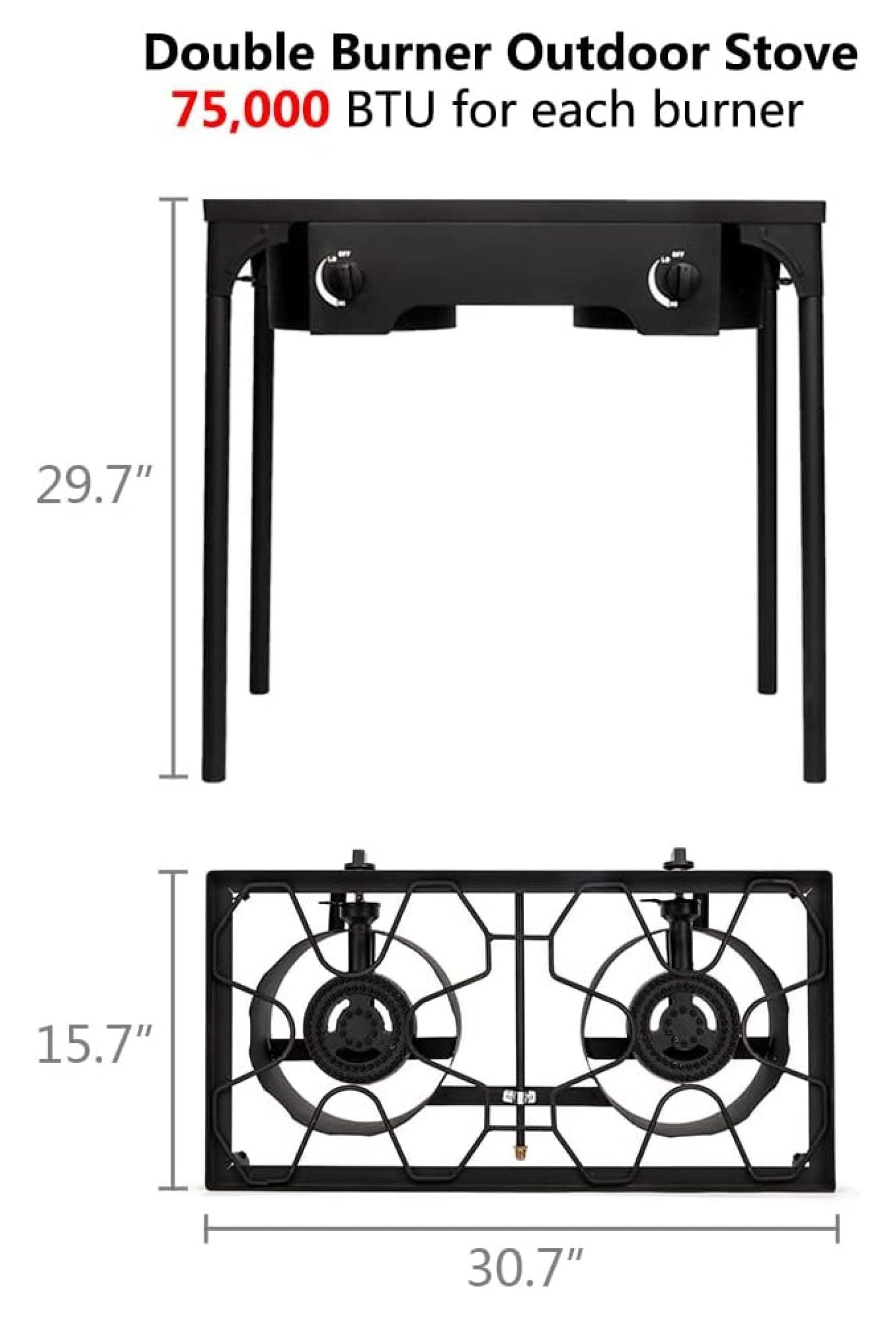 TiaGOC 2 Burner Propane Camping Stove