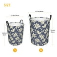 thumbnail image 3 of Balery Lilies Flowers Cesta de ropa redonda con asas, impermeable, independiente, para ropa, juguetes, dormitorio y familia-Medium, 3 of 6
