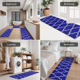thumbnail image 5 of Blue Geometric Quatrefoil Pattern Kitchen Rugs Sets Of 3,Kitchen Runner Rugs Non Skid Washable,Decorative Kitchen Floor Mats for Kitchen,Sink,Laundry,17"x30"+ 17"x47" + 17"x59", 5 of 6
