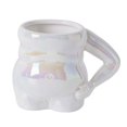 thumbnail image 1 of Taza de té, taza novedosa de cerámica de 400 ml, regalo único y creativo para mamá, taza novedosa para el vientre para Blanco, 1 of 9