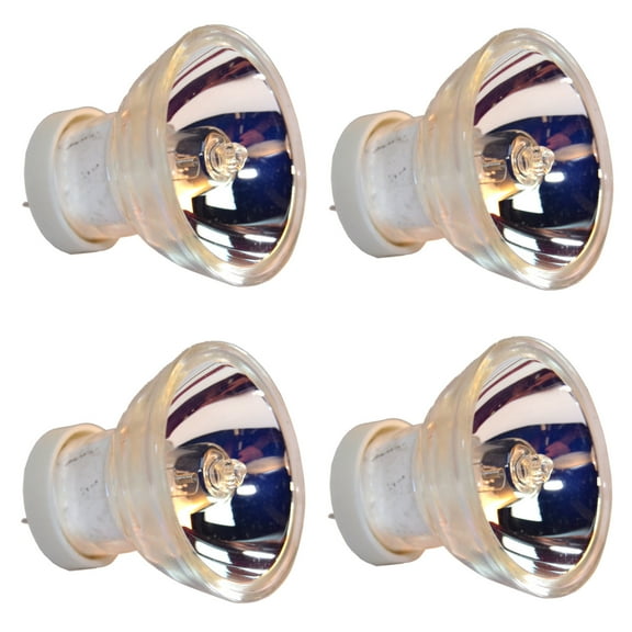 HQRP 4-Pack 12V 75W MR11 Shape G5.3-4.8 Base Halogen Lamp bulb for Almore OP-11 / 3442