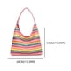 thumbnail image 2 of Bolsos Mano Cgtredaw Con Cierre Cerrojo A Rayas para Mujer Bolso Tejido Fiesta Y, 2 of 9