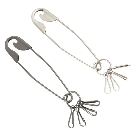 WHAMVOX 4 Pcs Creative Keychain Hanging Pendant Vintage Large Shaped Keys Chain Metal Keyring for Home Office Keys Holder (Random Color)