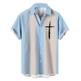 thumbnail image 1 of DGMIOCS Men's Regular Fit Shirt Regular Fit Comfortable Daily Shirt Light Blue M, 1 of 3