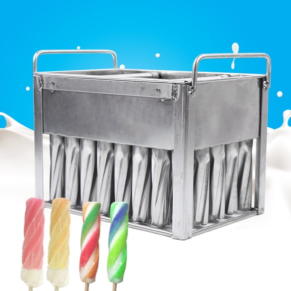 40pcs Stainless Steel Ice Cream Molds Commercial Home Ice Lolly Pop Stick Holder