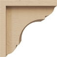 thumbnail image 3 of 6"W x 6"D x 6"H Wide Bryant Rough Cedar Woodgrain TimberThane Corbel, Primed Tan, 3 of 6