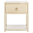 thumbnail image 2 of SAFAVIEH Yudi Solid 1 Drawer 1 Shelf Nightstand, Antique White, 2 of 11