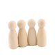 thumbnail image 2 of Grandma Peg Dolls (2.1'') Natural Unfinished Wooden Teething Toys For Paint Or Stain-Waldorf Wooden Toys Buliding Blocks heqiyong LED, 2 of 2