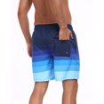 thumbnail image 3 of Mowujeit Mens Swim Trunks with Zipper Pockets Quick Dry Liner Bathing Suit-stripe S, 3 of 9