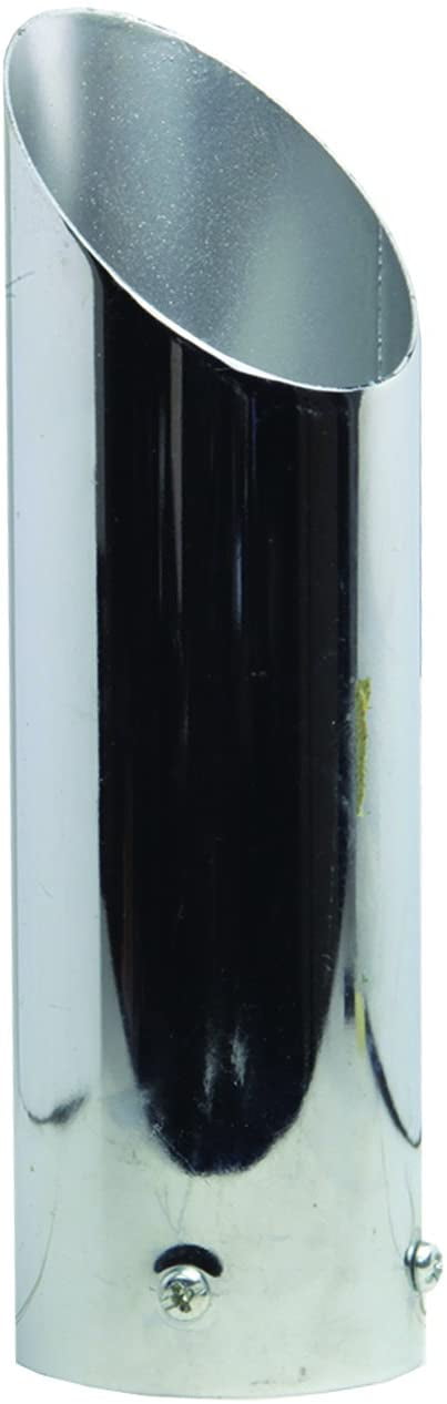 Pilot Chrome Slant Cut Exhaust Tip - 2.63 Inch (Inlet) x 9 Inch (L)