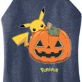 thumbnail image 3 of Pokémon - Pikachu Pumpkin - Juniors High Neck Tank Top, 3 of 5