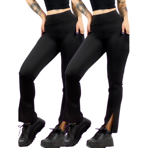 Set De 2 Leggings Casual O Deportivos Acampanados UNITALLA