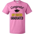 thumbnail image 3 of Inktastic Congrats My Sister Graduated with cap T-Shirt, 3 of 5
