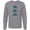 AC-Heather Grey, variant on Inktastic Blue Crab Lover Long Sleeve T-Shirt