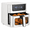White, variant on LIFERECORD Air Fryer 6QT w/ Touch Controls & Easy-View Window, Dishwasher Safe Basket, 1500W, 8 Food Presets, Stainless Steel, Grey