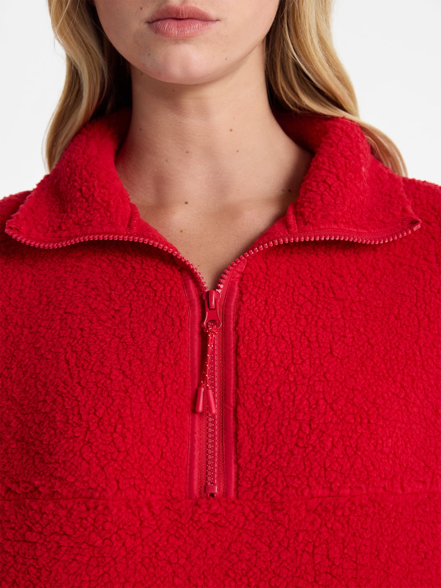 No Boundaries Plush Half-Zip Pullover, Women's and Plus