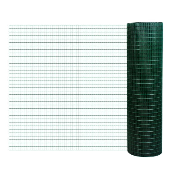 PawHut 98' L x 35.5" H Hardware Cloth, 1/2 x 1 Inch Wire Mesh Fence Netting Roll for Aviary, Chicken Coop, Rabbit Hutch, Animal, Garden Protection