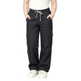 thumbnail image 6 of mgoYE Girls Cargo Pants Y2K Hiking Sweatpants with Pockets Cargo Pants for Girls Stretchy Workout Joggers Fall Clothes, 6 of 7