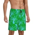 thumbnail image 2 of Sikiie Octopus1 Mens Pajama Shorts, Lightweight Lounge Pant with Pockets Soft Sleep Pj Shorts for MenLarge, 2 of 6