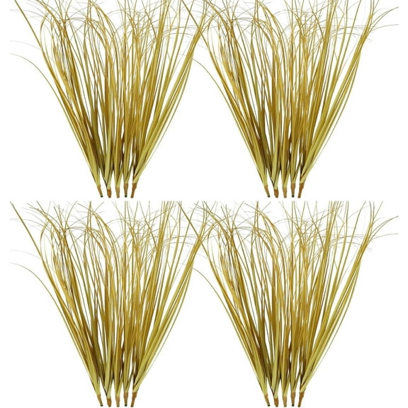 MixMart 16PCS Fake Autumn Red Grass Decor Artificial Grass Plants Outdoor Artificial Tall Shrubs Wheat Grass Greenery Stems Faux UV Resistant Grass Artificial Plant for Outdoor Indoor Home Decor