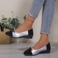 thumbnail image 4 of Wensltd Women Comfy Shoes Wide Width Pointed Toe Low Heel Shoes for Daily Casual Wear, 4 of 6