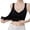 Black, variant on Comfortable Women's Wireless Full Coverage Front Closure Bra For Everyday Wear With Smooth Design And No Show Support For All Day Comfort