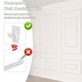 thumbnail image 5 of 3 Set Peel and Stick Wall Molding Kit, Self Adhesive Wainscoting Panels, Ready to Assemble Accent Wall Trim for Interior Wall Moulding Decor (31"x54"), 5 of 7