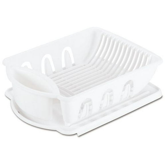Sterilite 2 Piece White Sink Set