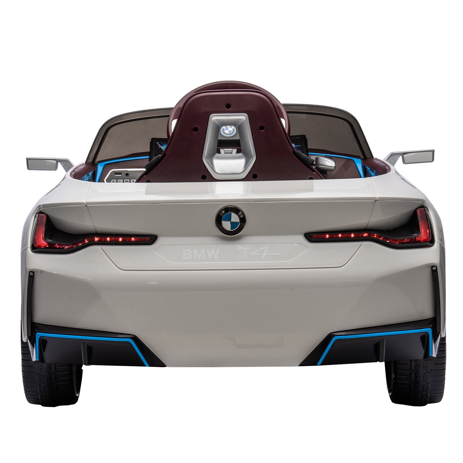 CIPACHO Licensed BMW I4, 12v Kids Ride On Car with 2.4G Parents Remote Control, Electric Car for Kids, 3 Speed Adjustable, USB, MP3, Bluetooth, White CIPACHO Licensed BMW I4, 12v Kids Ride On Car with 2.4G Parents Remote Control, Electric Car for Kids, 3 Speed Adjustable, USB, MP3, Bluetooth, White
