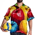 thumbnail image 4 of Fruit Men's Short Sleeve Shirts, Casual, Printed, Button Down Short, Summer Beach Shirts, Unisex, 4 of 6