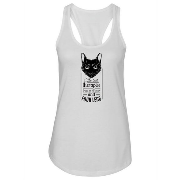 The Best Therapist Has Four Legs Tank Women -Image by Shutterstock, Female XX-Large