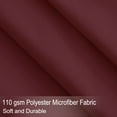 thumbnail image 4 of PiccoCasa Brushed Polyester Microfiber Fabric Bed Sheets Bedding Set 4-Piece, Burgundy King, 4 of 8