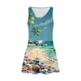 thumbnail image 4 of Baikeli Robe Pas Chère Femme Été Confort Mode Imprimé Poche Sans Manches Col en V Robe Robes d'Été pour Femmes 2024, 4 of 6
