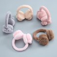 thumbnail image 2 of 1PCS Cache-Oreilles en forme de dinosaure d'Hiver Beige, Cache Oreille Fille Peluche Doux Protection Oreille Hiver Earmuffs pour Fille Homme Femme, Co, 2 of 3
