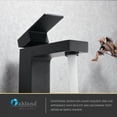 thumbnail image 3 of Oakland Matte Black Bathroom Faucet Single Hole, Single Handle Bathroom Sink Faucet Brass Vanity Faucet with Pop Up Drain Assembly Supply Lines, 3 of 10
