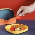 thumbnail image 4 of 4 Pcs Bol Carré Bol à Spaghetti en Blé Bol Léger pour Collation Soupe Dessert Riz Petite Table Ronde, Bleu, Taille Unique, 4 of 7